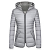 Women's Hooded Warm Cosy Water-Resistant Recycle Polyester Puffer Short Jacket