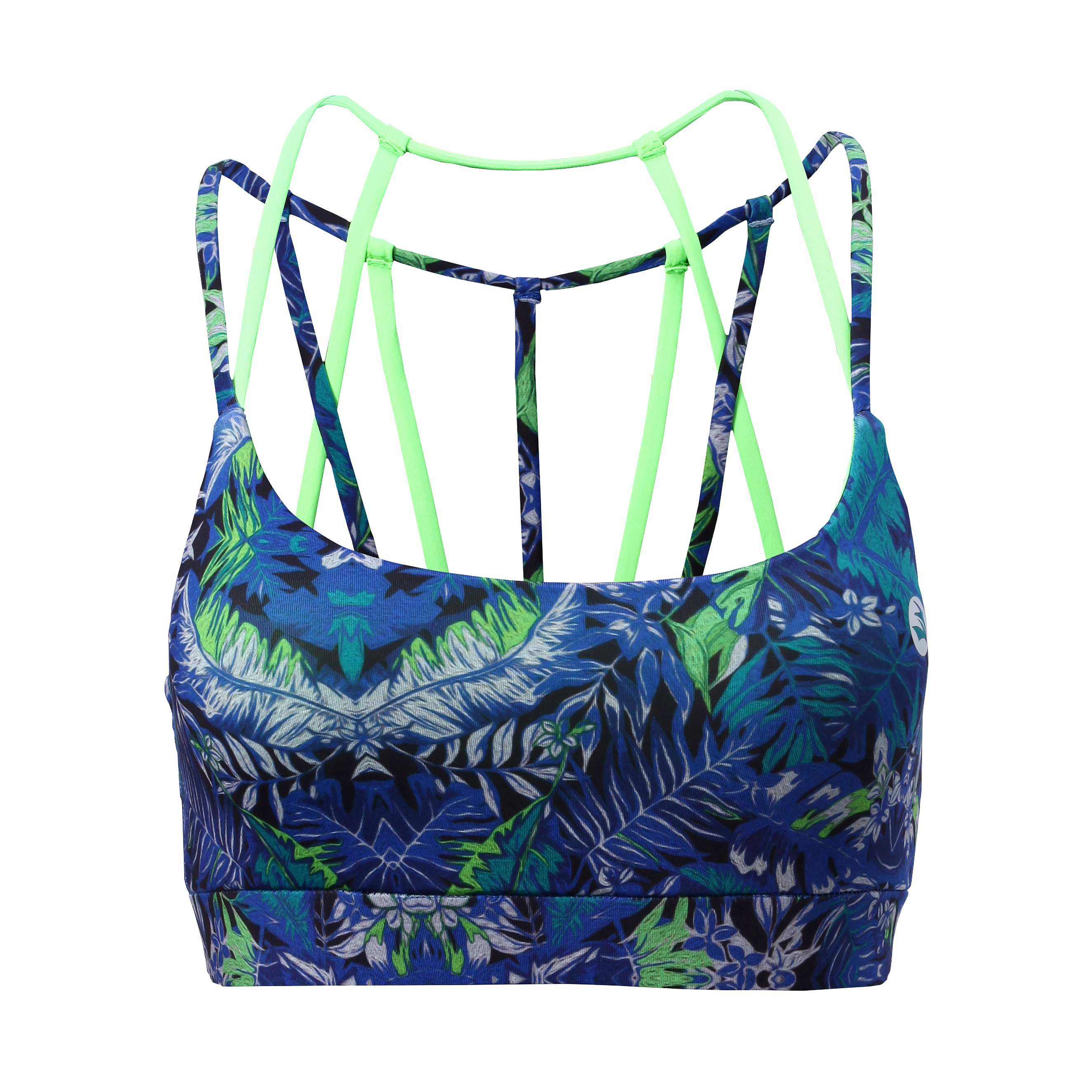 Women's Padded Strappy Sports Bra Yoga Tops Activewear Workout Clothes