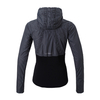 Women's Stripes Print Lightweight Full Zip Rib Hem Hoodie Jackets 