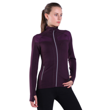 Women's Running Define Jacket, Slim Fit Athletic Soft Long Sleeves Reflective Zip Tops
