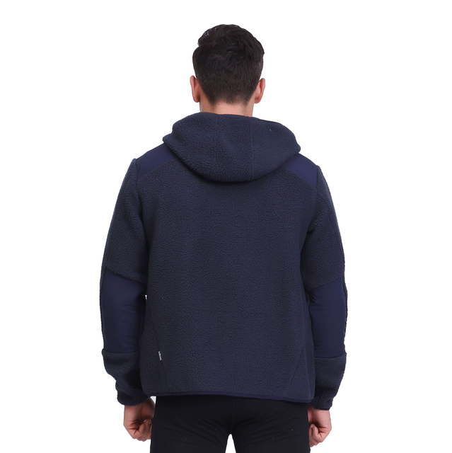 Men's Warm Recycled Polar Fleece Athleticly Stylish Zipper Hoodie