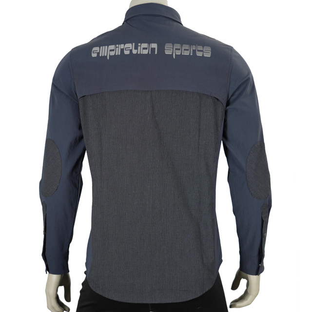 Mens Hiking Camping Fishing Cooling Back & Armpit Vent Snaps Up Patch Pockets Stripes Shirts