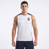Mens Color Block Football Team Logo Vest