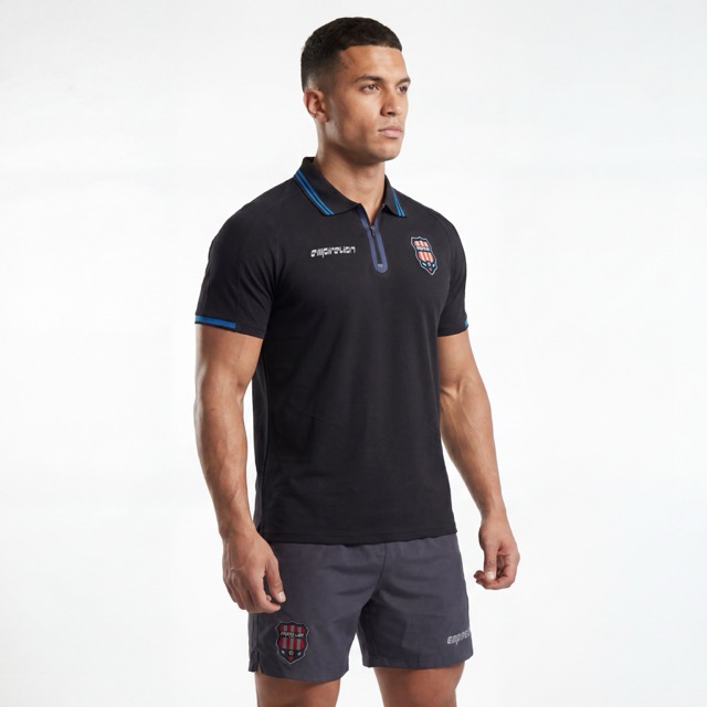 Mens Colorblock Polo Shirt Footabl Team Short Sleeve Tops