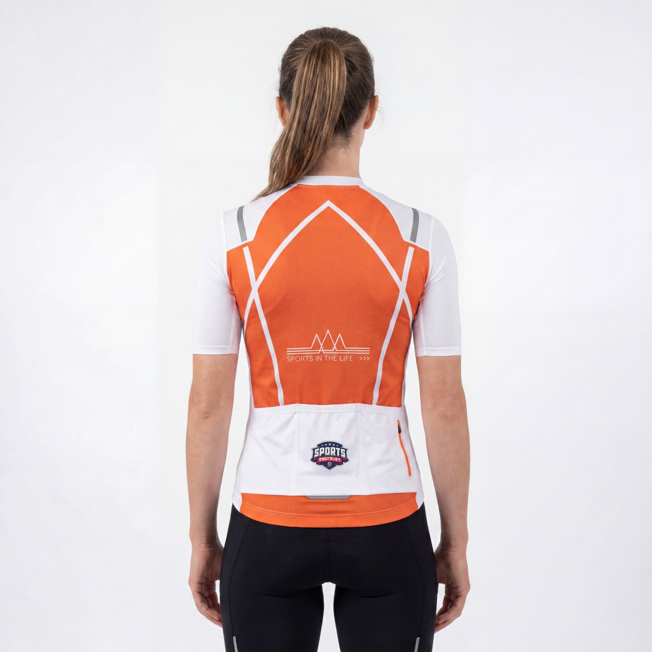 Womans Cold Feeling Light Weight Short-sleeved Cycling Jersey
