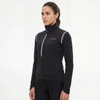 Womans High Neck Collar Reflective Trims Cycling Jacket
