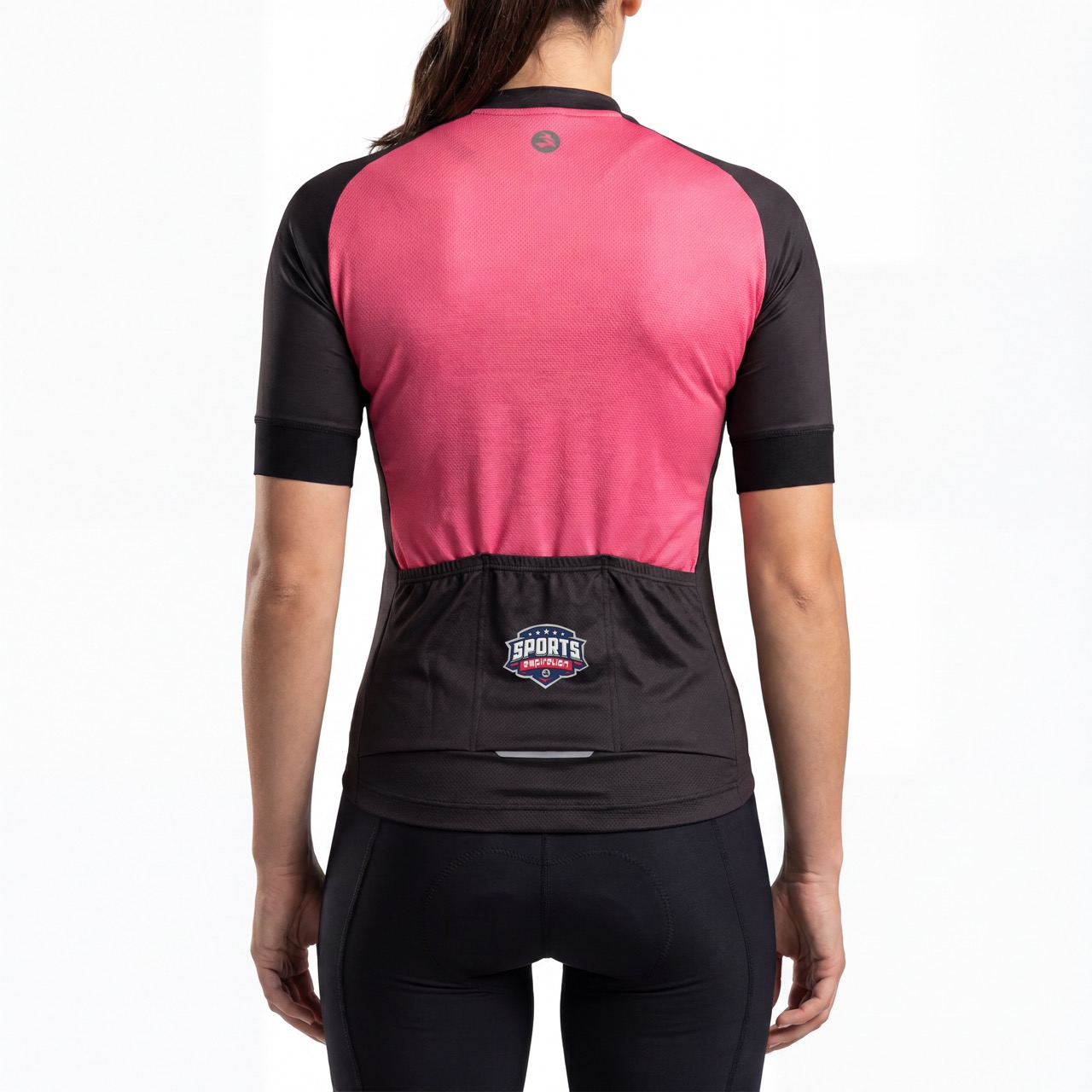 Womans Color Block Short-sleeved Cycling Jersey