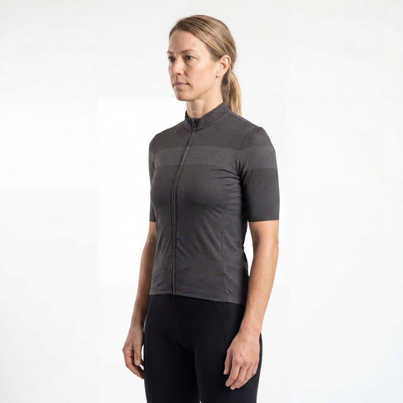 Womens Reflective Print Short-sleeved Cycling Jersey