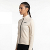 Womens Reglan Sleeve Panel Mesh Trim Cycling Jacket