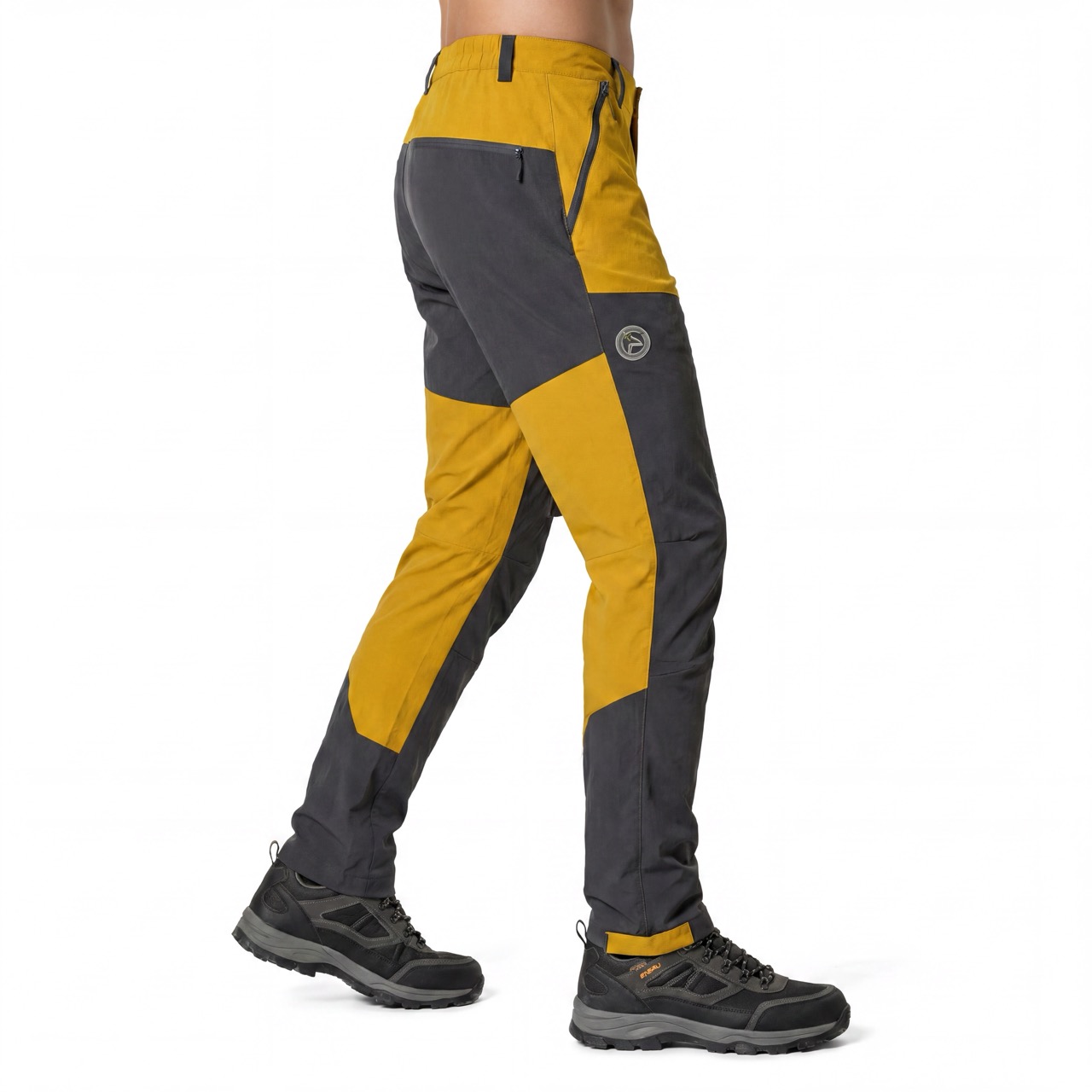 Mens Hiking Snow Pants Color Block Trekking Trousers