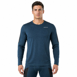 Mens Merino Wool Baselayer Color Blocked Tops