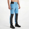 Mens Hiking Color Block Trekking Trousers Elastic Waist Pant
