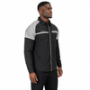 Mens Reflective Trims Night Hiking Camping Fishing Sealed Zip Pocket Snaps Up Shirts