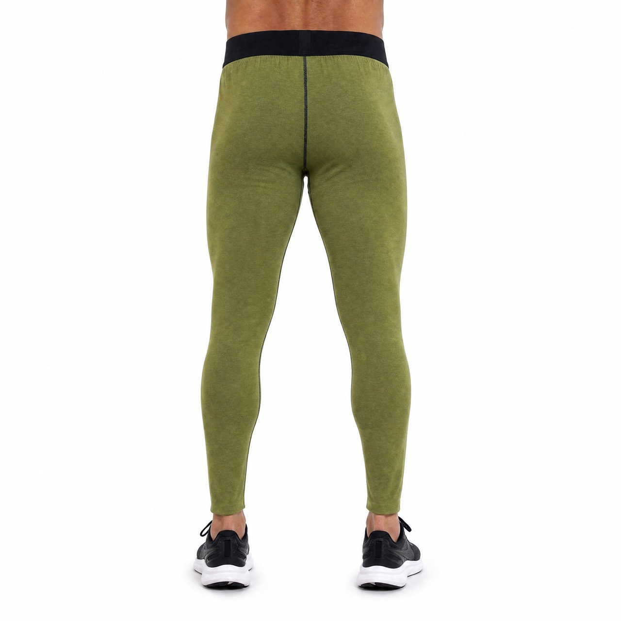 Mens Reversible Color Blocked Baselayer Double Brushed Fleece Underwear Pant
