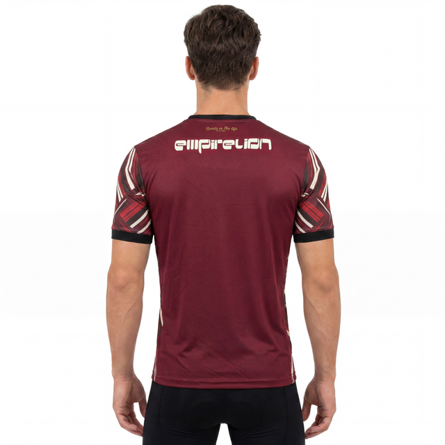 Mens Color Block Full Print Sports T-shirt