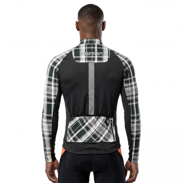 Yarndyed Check Long-sleeved Cycling Jersey