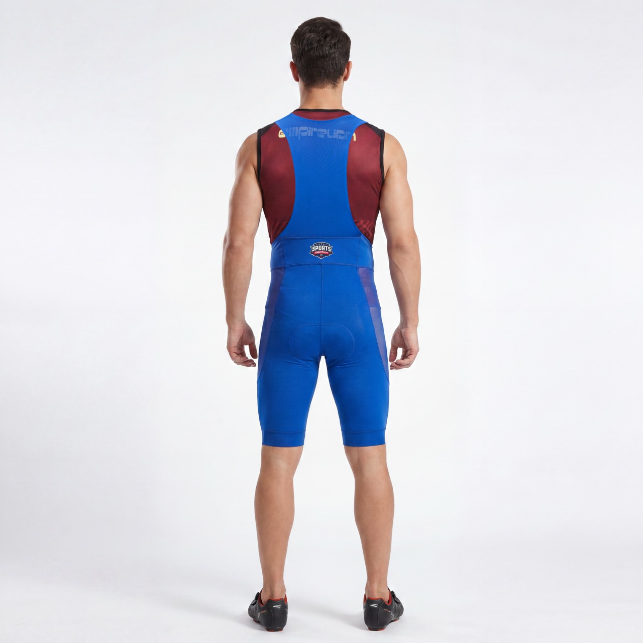 Men's Mesh Panel Bib Short