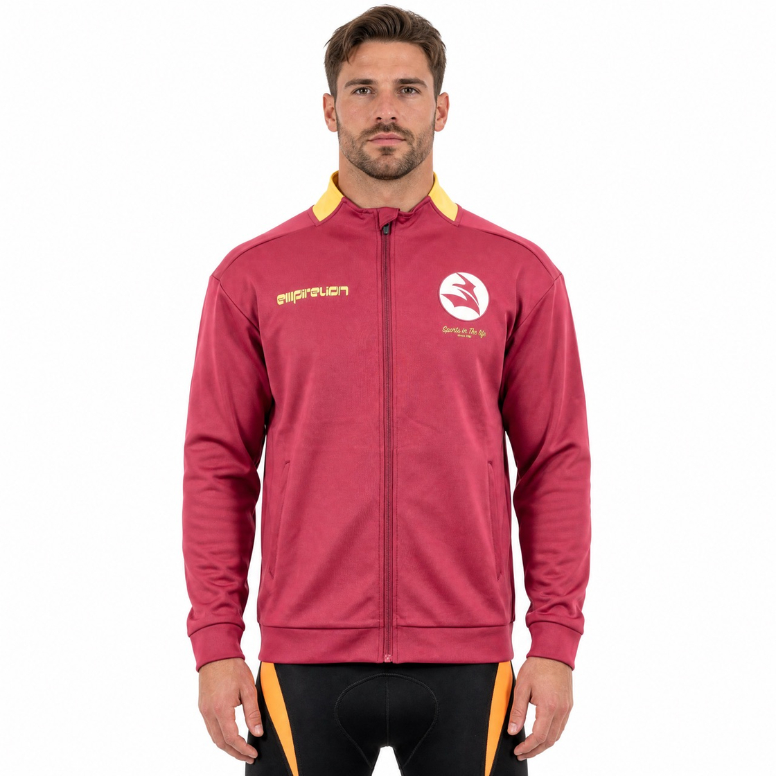 Mens Oversize Logo Print Sports Jacket