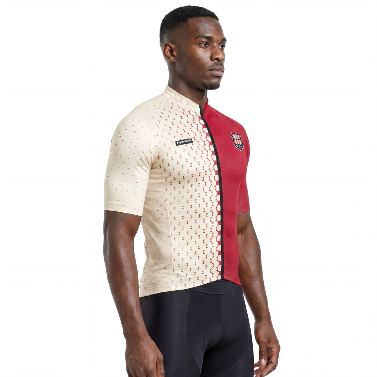 Allover Print Short-sleeved Cycling Bike Jersey