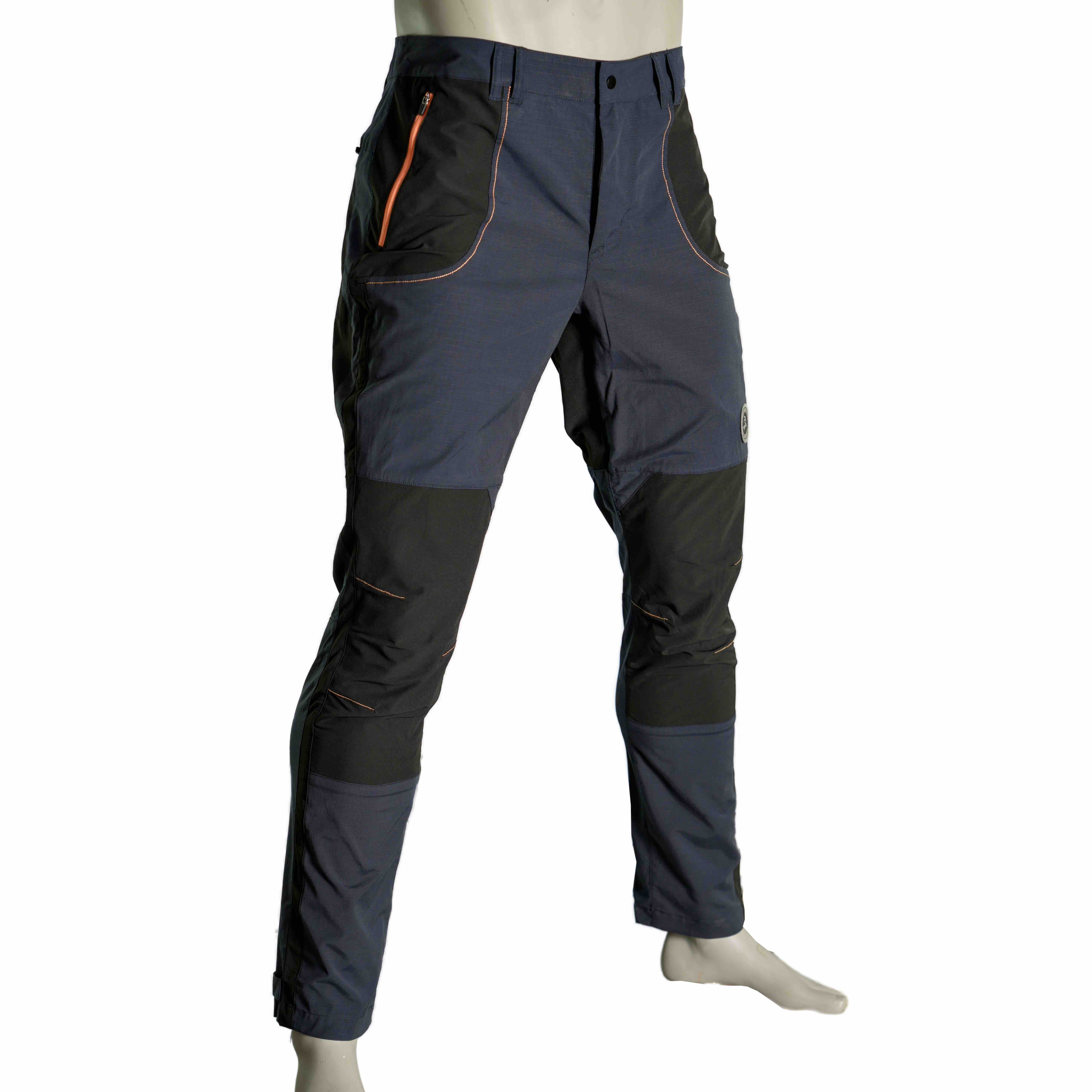 Mens Sports Fashion Contrast Trims Pants Color Block Hiking Trousers