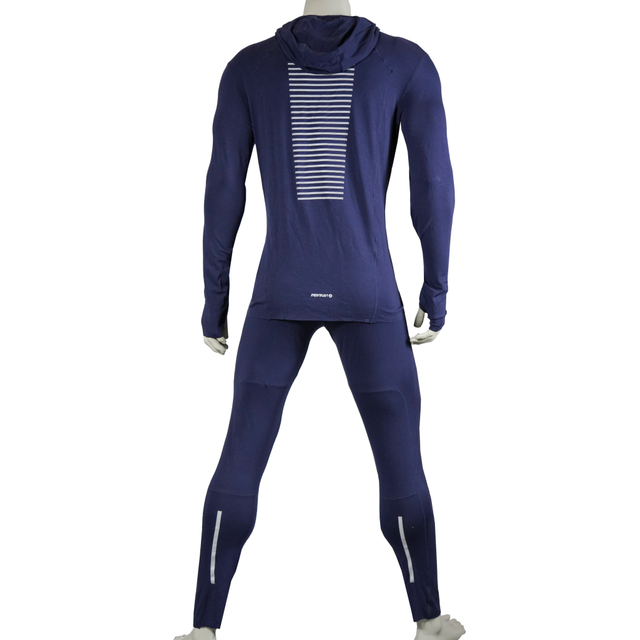 Mens Dry Feeling Baby Lock Baselayer High Cowl Hoodie Pant Set