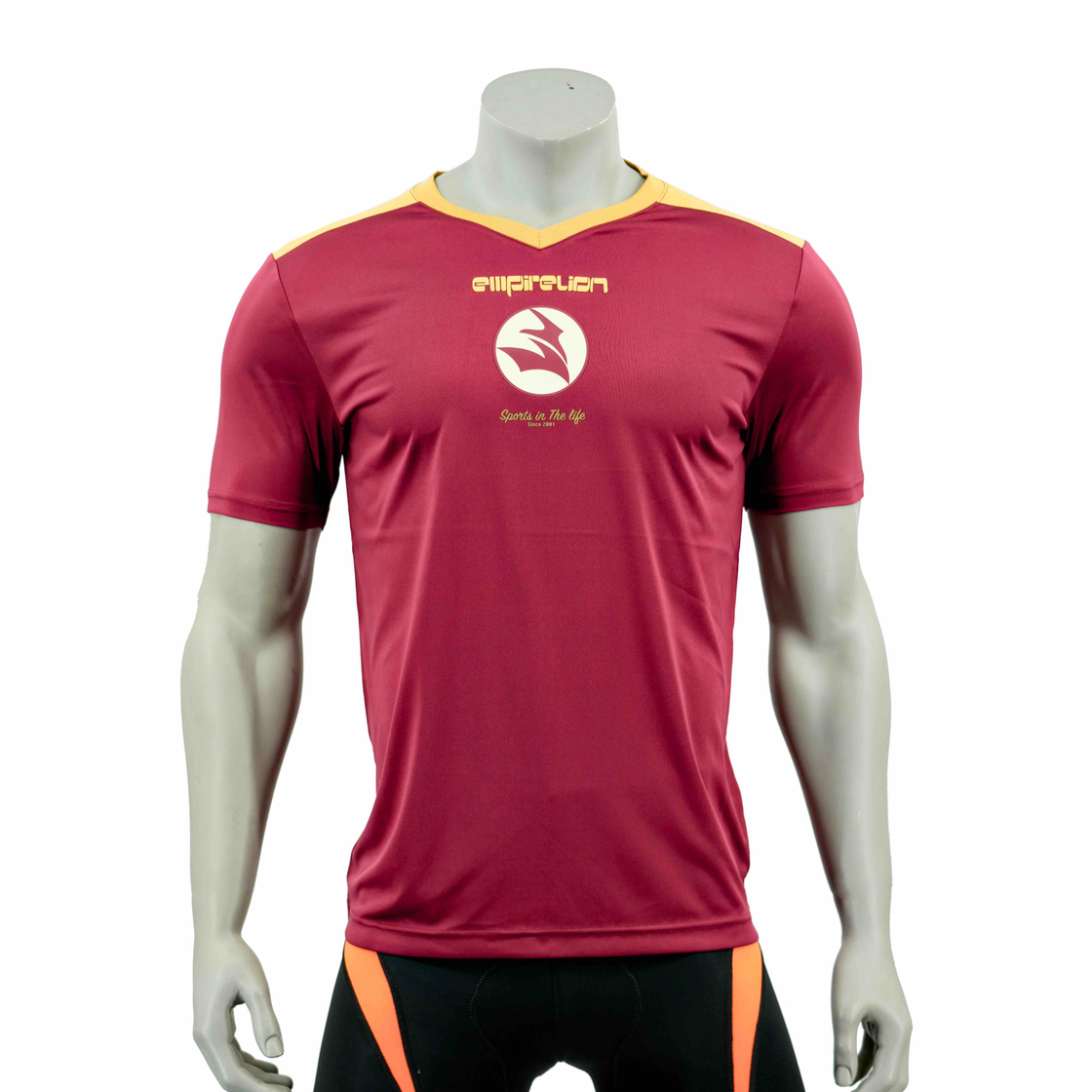 Mens V Neck Soccer Jersey T-shirt
