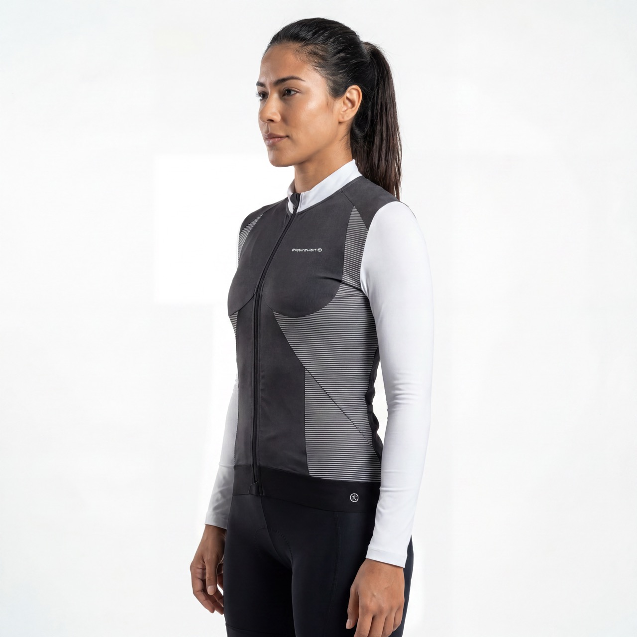 Womans Color Block Panels Cycling Jersey Jacket