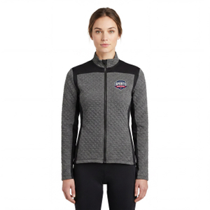 Womens Quilted Color Block Cycling Jacket