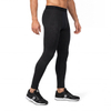 Mens Panels Yarn Dyed Inner Fleece Baselayer Half Zip Workout Thermal Legging Pants