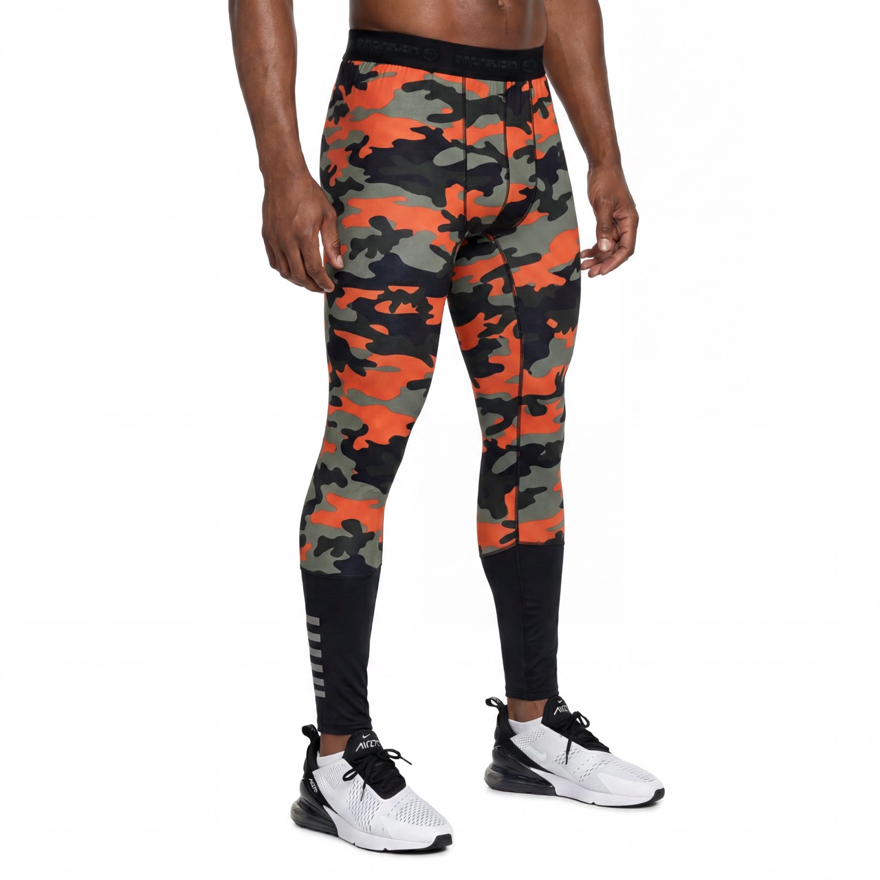 Mens Camouflage Print Baselayer Jersey Pants