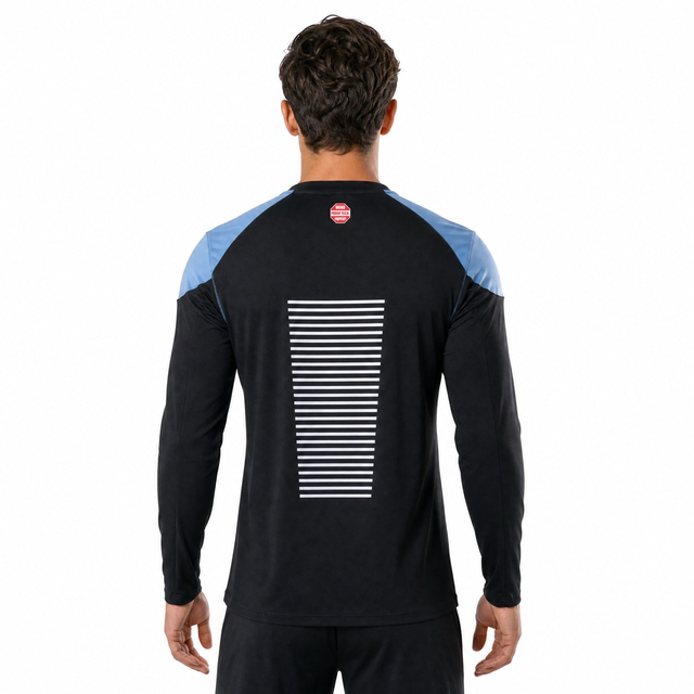 Mens Wind-protection Panels Baselayer Racing Workout Tops