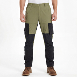Mens Sports Fashion Cargo Pants Color Block Trekking Trousers
