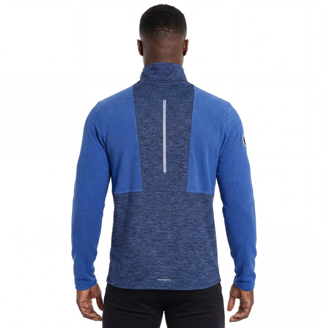 Mens Trekking Mid Weight Running Zip Thru Jacket
