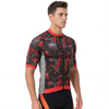 Digital Print Raglan Short-sleeved High Neck Cycling Jersey