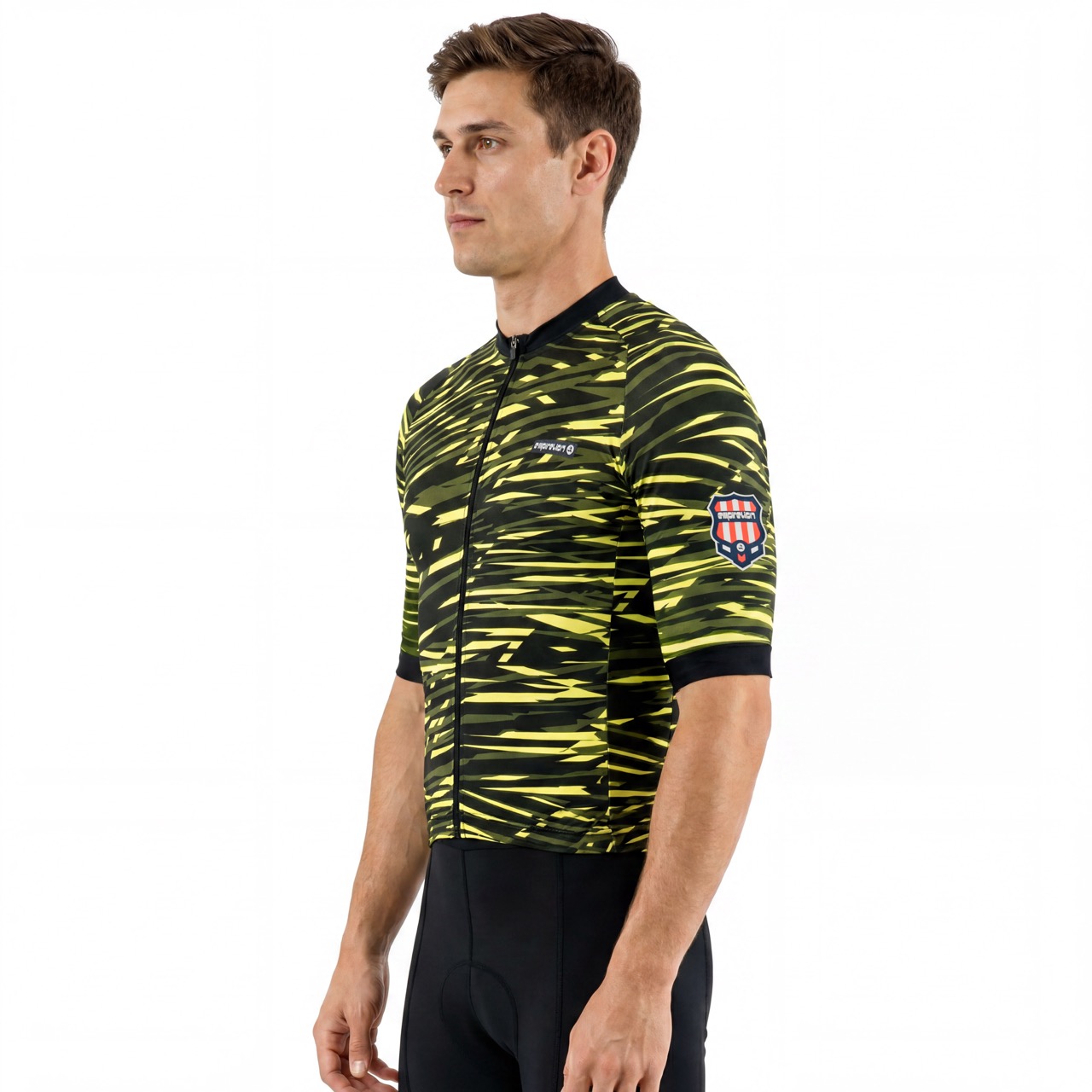 Digital Print Short-sleeved Middle Weight Cycling Jersey