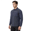 Mens Hiking Camping Fishing Cooling Back & Armpit Vent Snaps Up Patch Pockets Stripes Shirts