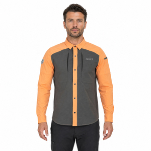 Mens Hiking Camping Fishing Cooling Back & Armpit Vent Snaps Up Contrast Functional Shirts