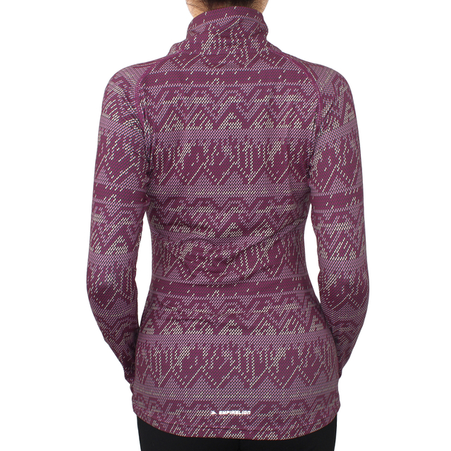 Women's Half Zip Light Long Sleeve Printed Tops Yoga Tee Running Pullover Shirts Top