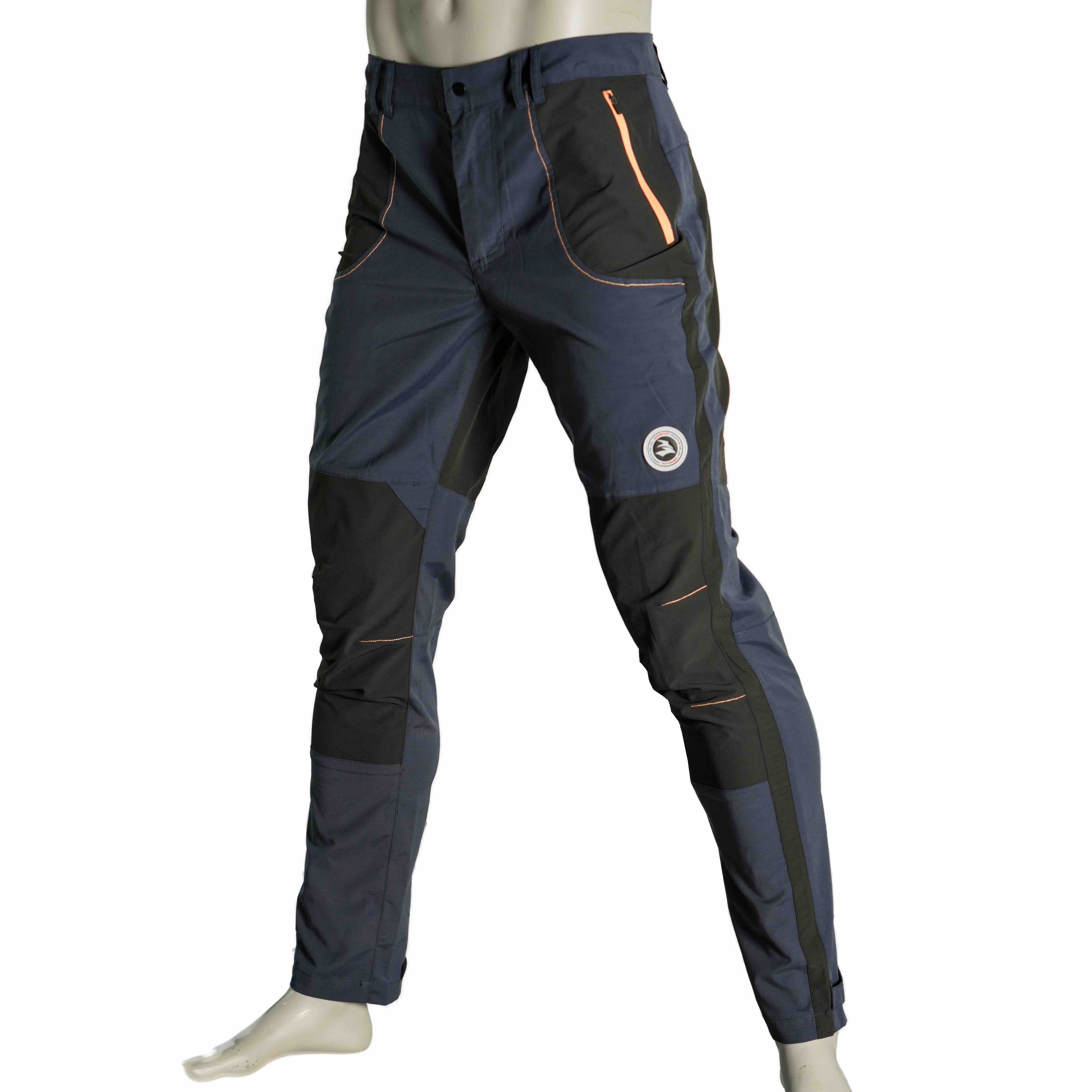 Mens Sports Fashion Contrast Trims Pants Color Block Hiking Trousers