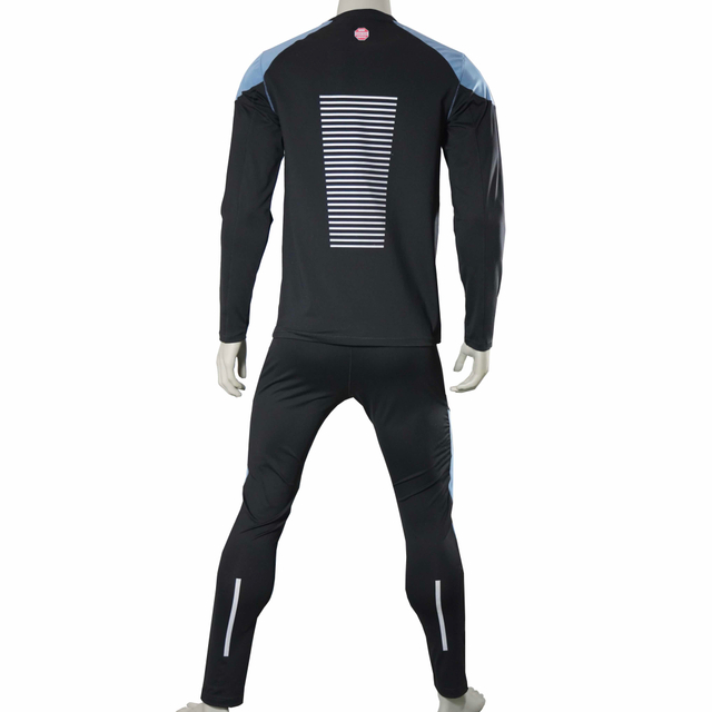 Mens Wind-protection Panels Baselayer Racing Workout Set