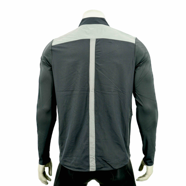 Reflective Panel Zip Through Cycling Running Jacket