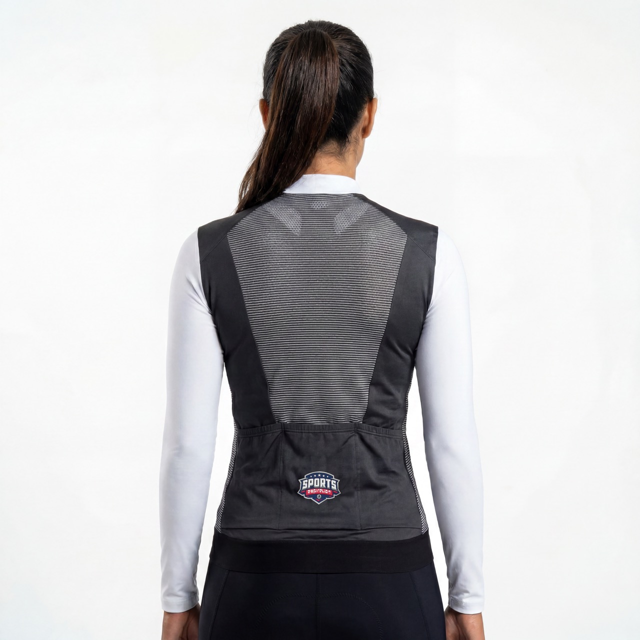 Womans Color Block Panels Cycling Jersey Jacket