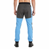 Mens Hiking Color Block Trekking Trousers Elastic Waist Pant