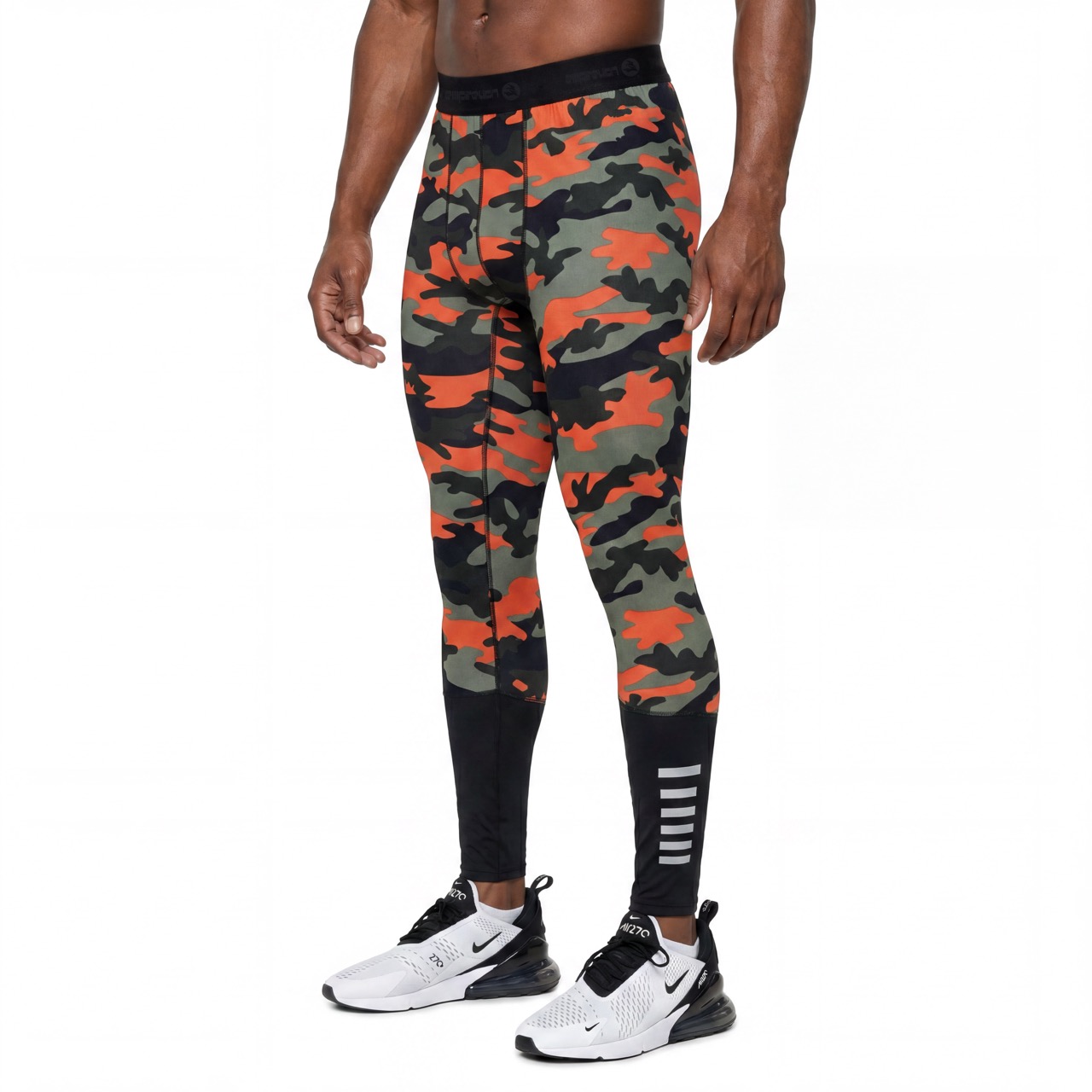 Mens Camouflage Print Baselayer Jersey Pants