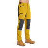 Mens Color Block Trekking Trousers Elastic Waist Hiking Pant