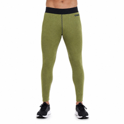 Mens Reversible Color Blocked Baselayer Double Brushed Fleece Underwear Pant