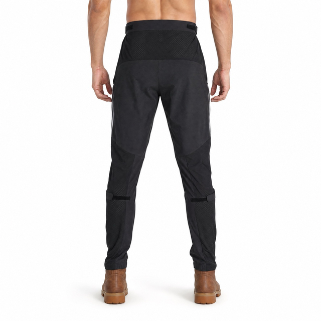 Mens Lightweight Laser Holes Mesh Panel Breathable Active Pant