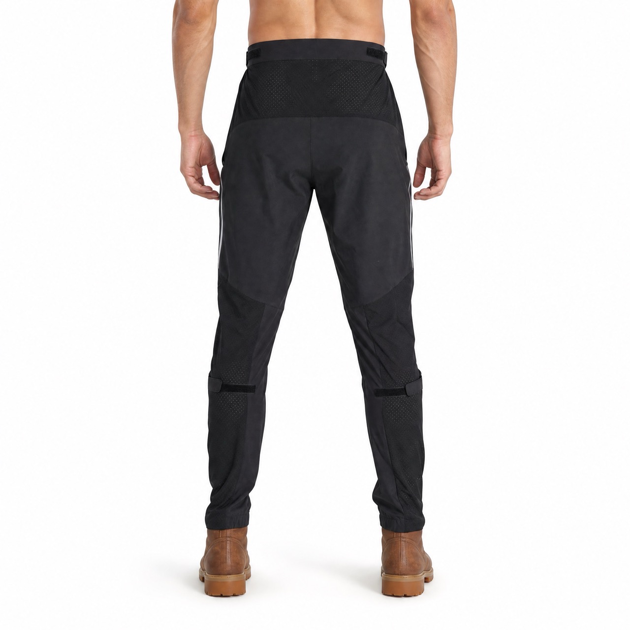 Mens Lightweight Laser Holes Mesh Panel Breathable Active Pant