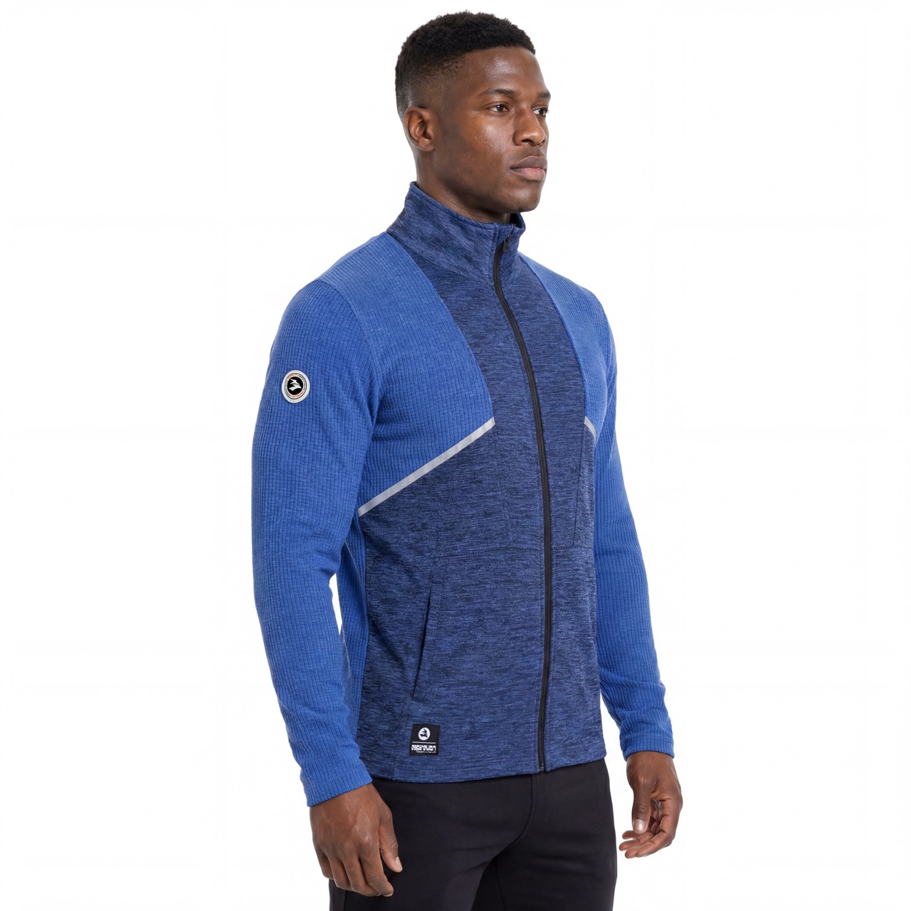 Mens Trekking Mid Weight Running Zip Thru Jacket