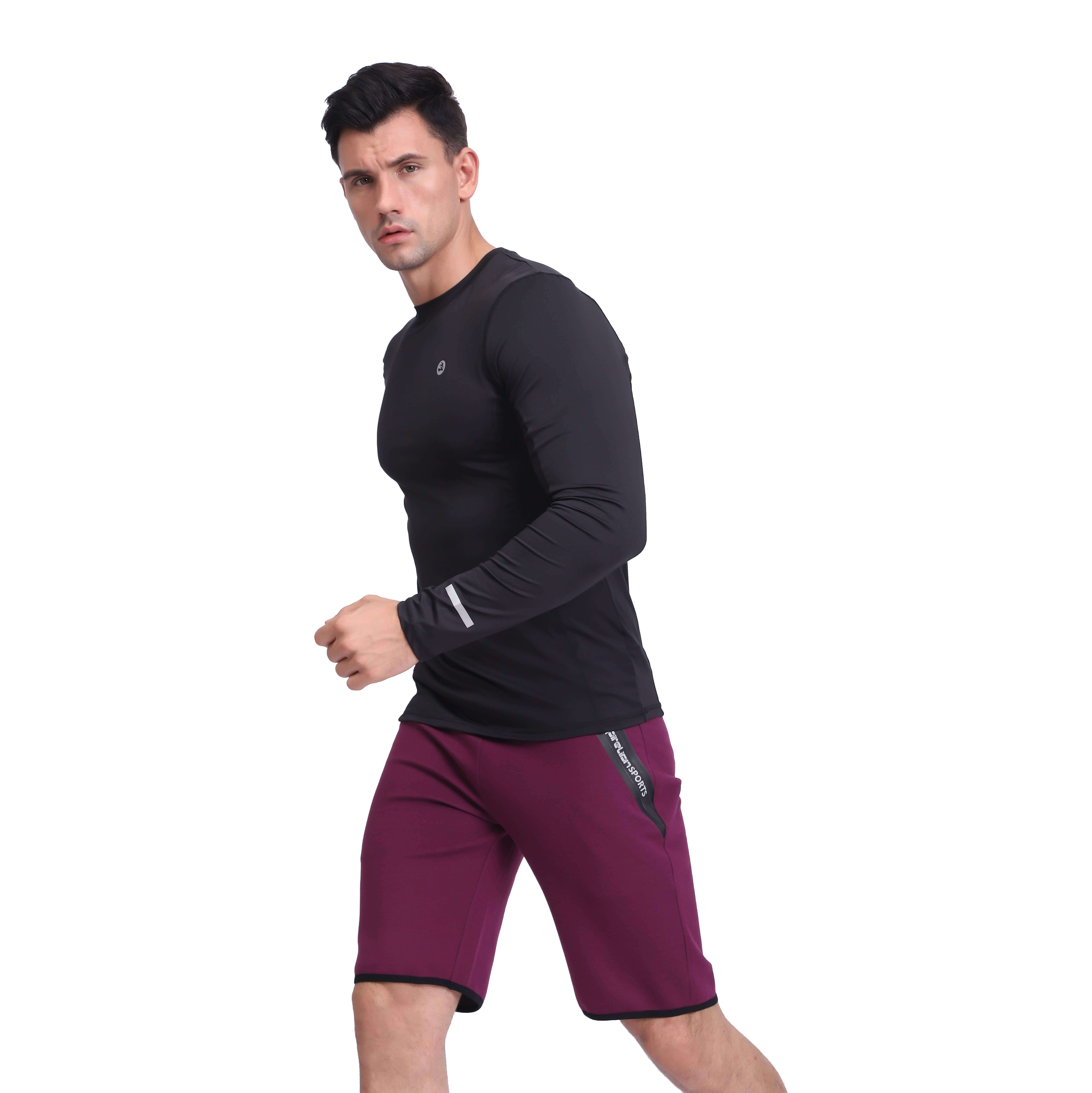 Men's Compression Base Layer Long Sleeve Top Running Shirt